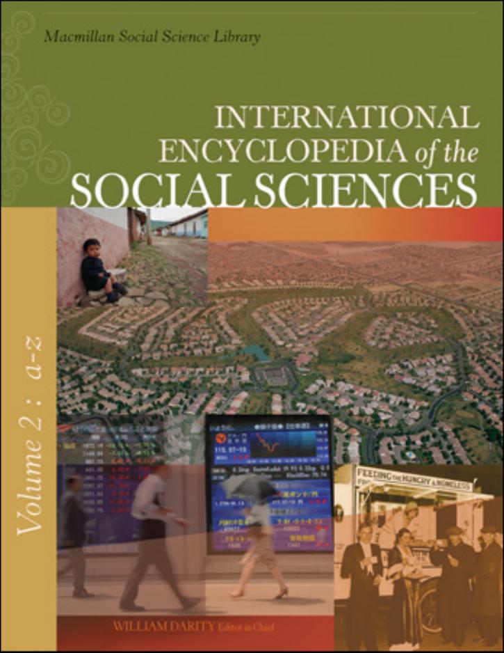International Encyclopedia of the Social Sciences, 2nd Edition