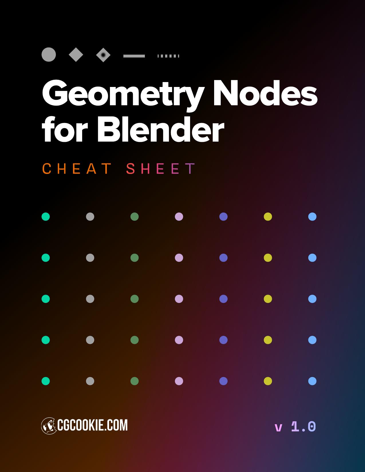 Geometry Nodes Cheatsheet for Blender