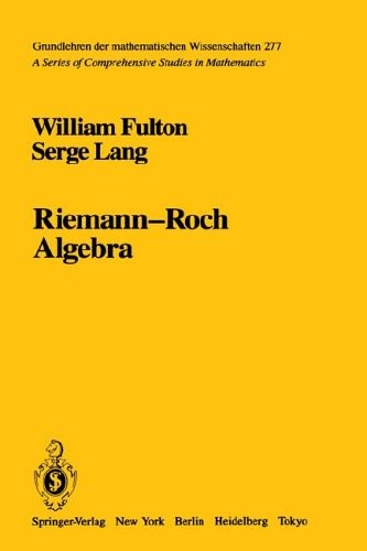 Riemann-Roch Algebra