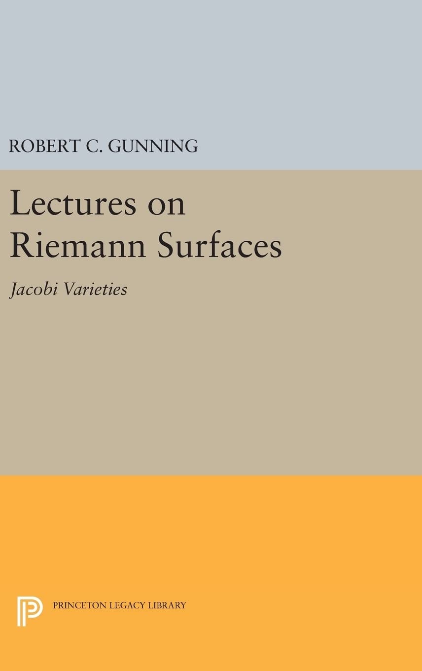 Lectures on Riemann Surfaces: Jacobi Varieties