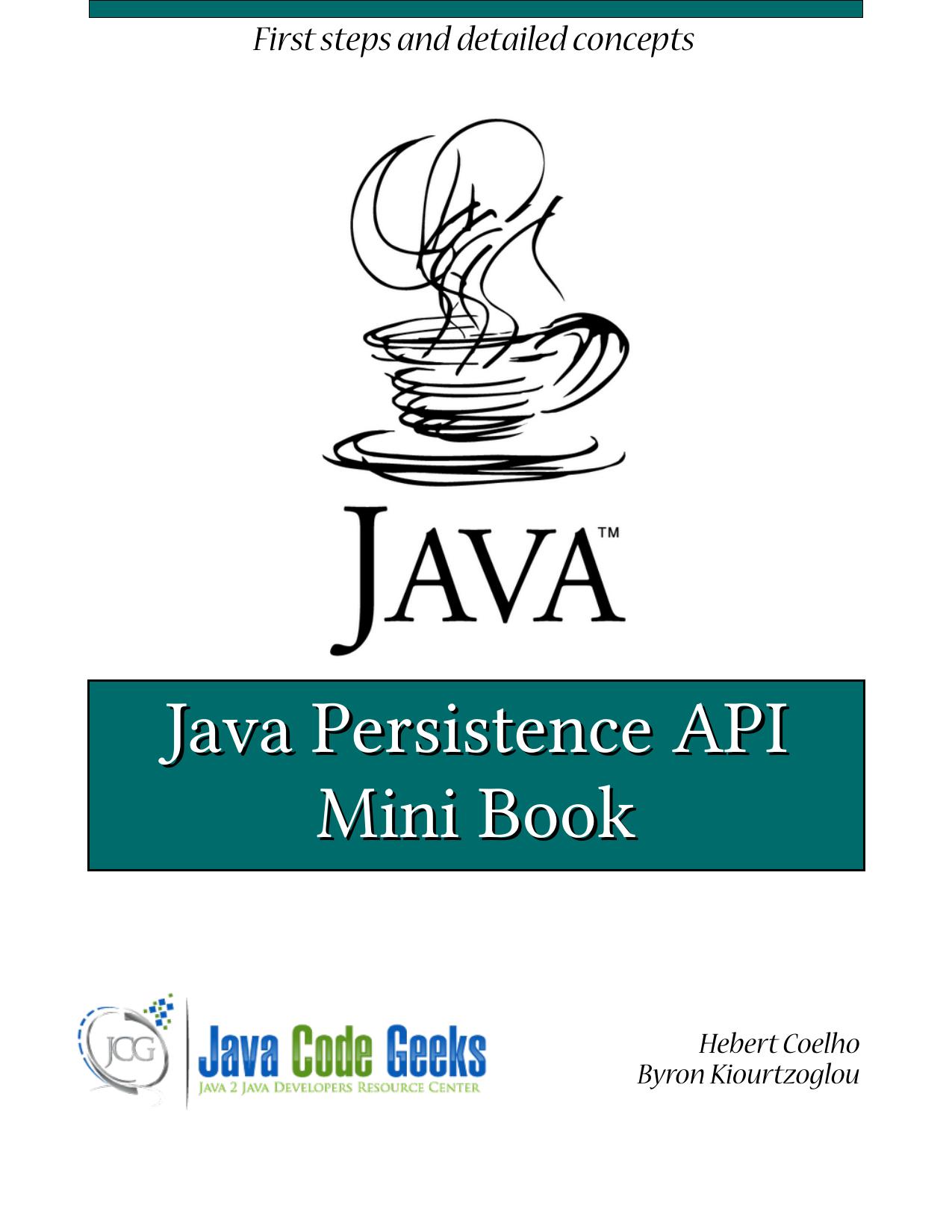 Java Persistence API Mini Book