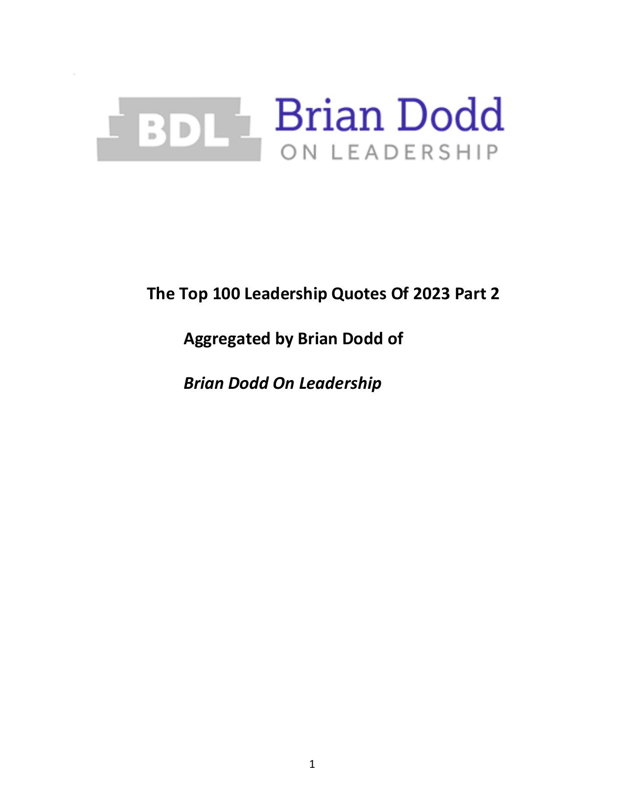 The Top 100 Leadership Quotes of 2023 Part2