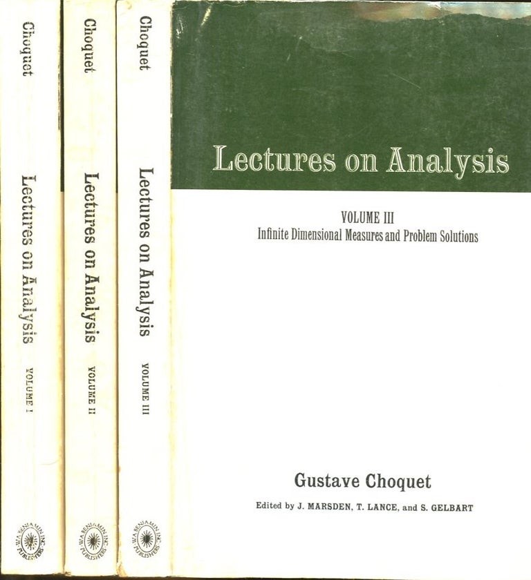 Lectures on Analysis: Volume 3