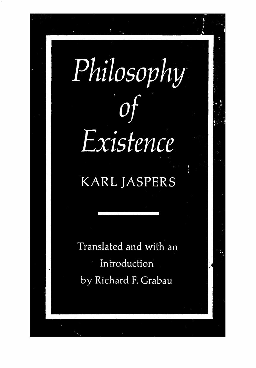 Philosophy of Existence
