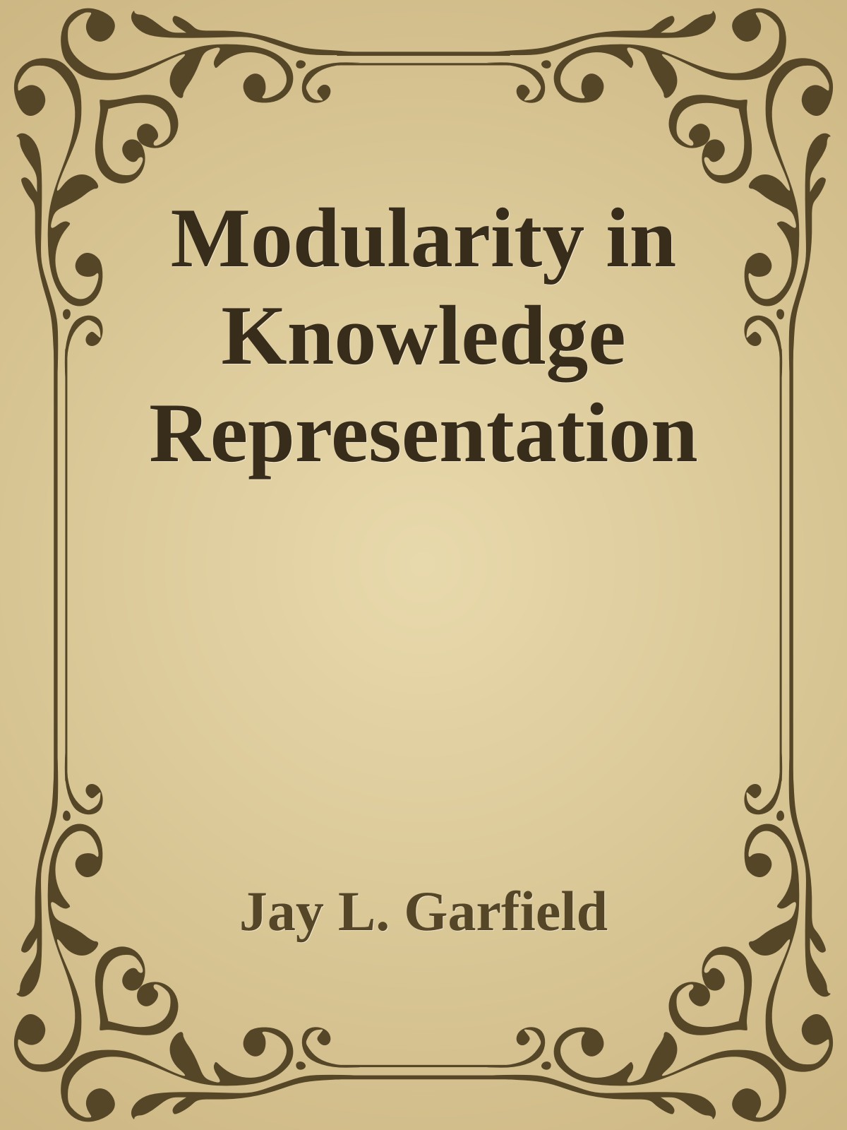 Modularity in Knowledge Representation