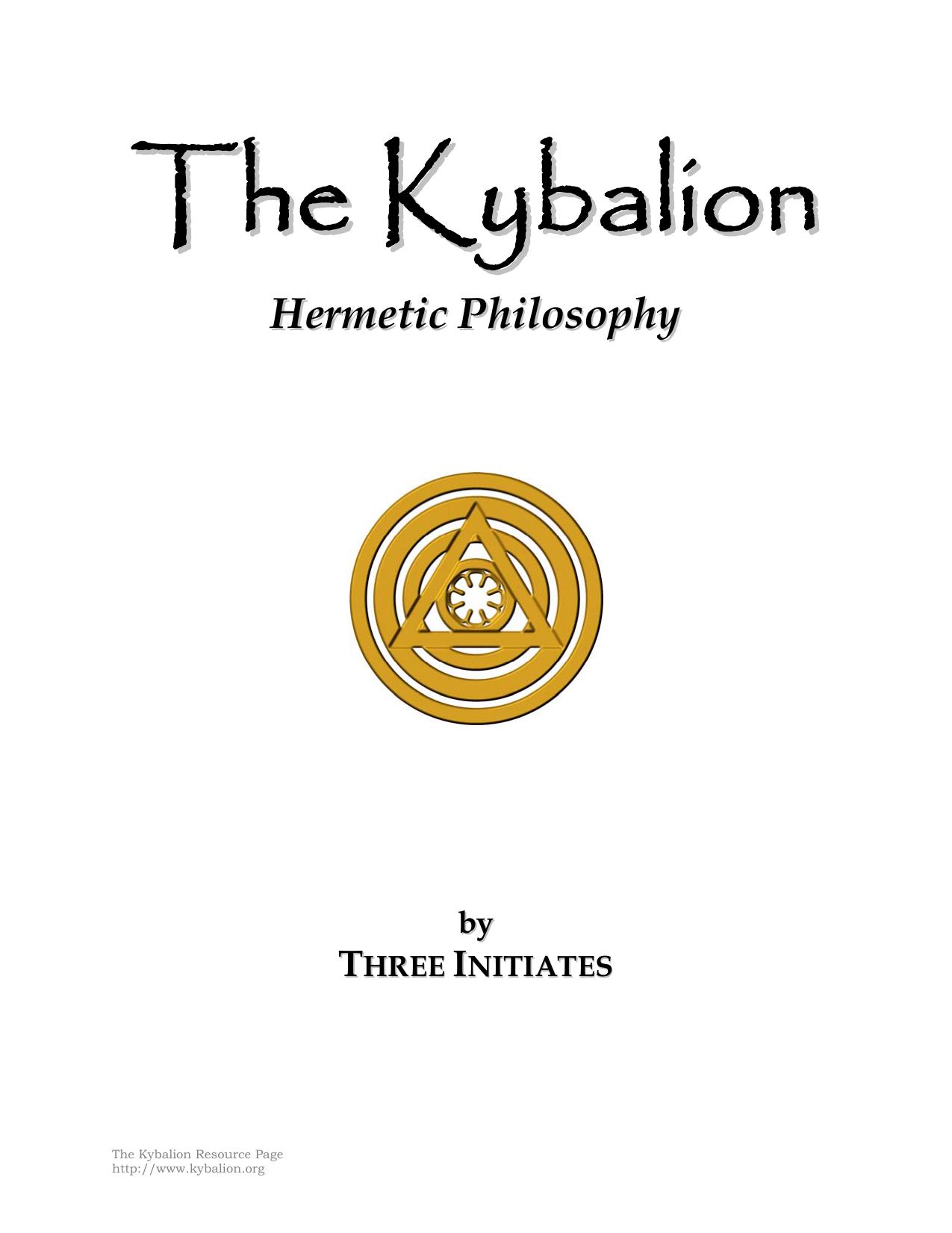 TheKybalion - Hermetic Philosophy
