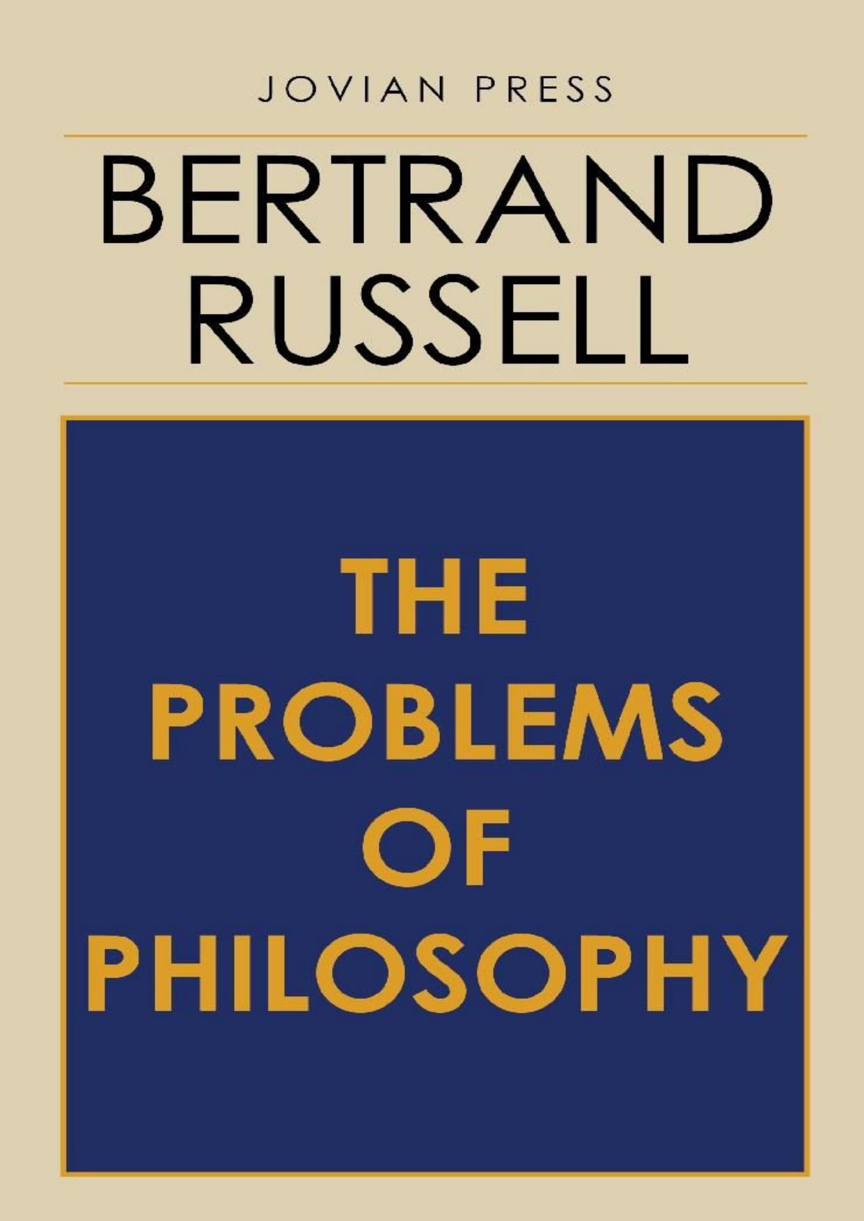 The Problems of Philosophy: Large Print