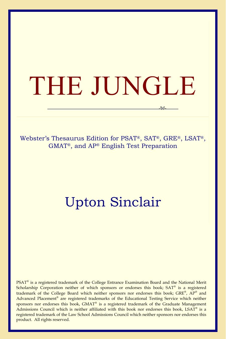 The Jungle (Websters Thesaurus Edition) (Upton Sinclair)