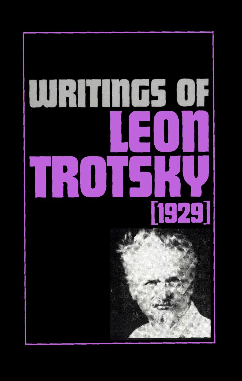 Writings of Leon Trotsky (1929)