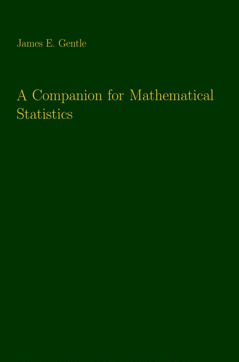 A Companion for Mathematical Statistics