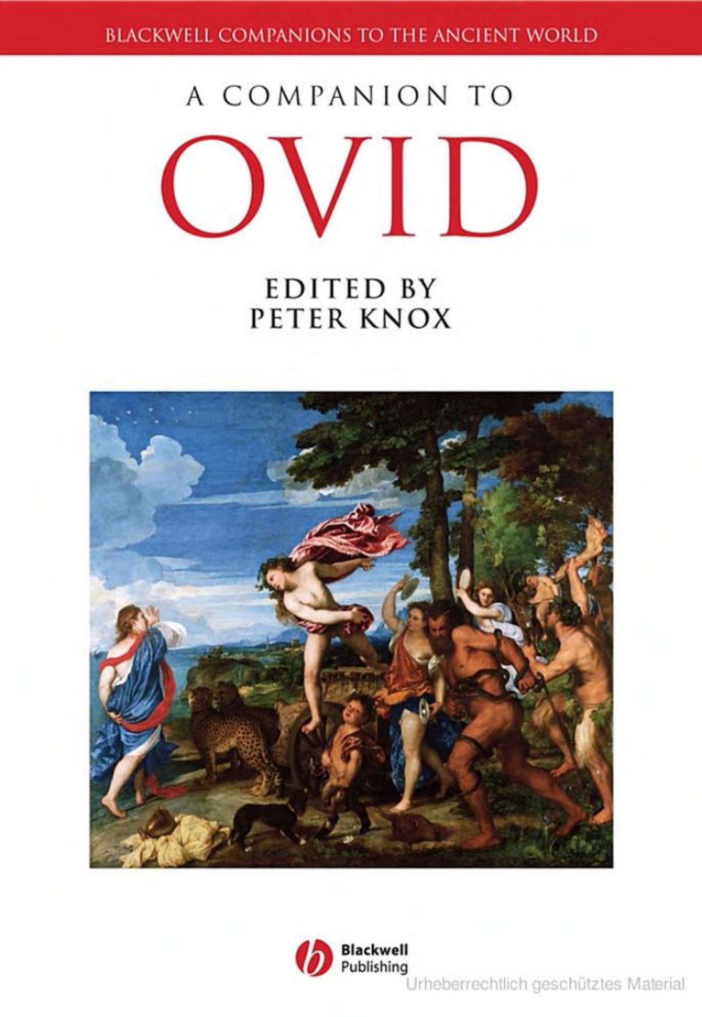 A Companion to Ovid (2009)