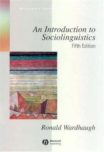 An Introduction to Sociolinguistics - 5th. Edition