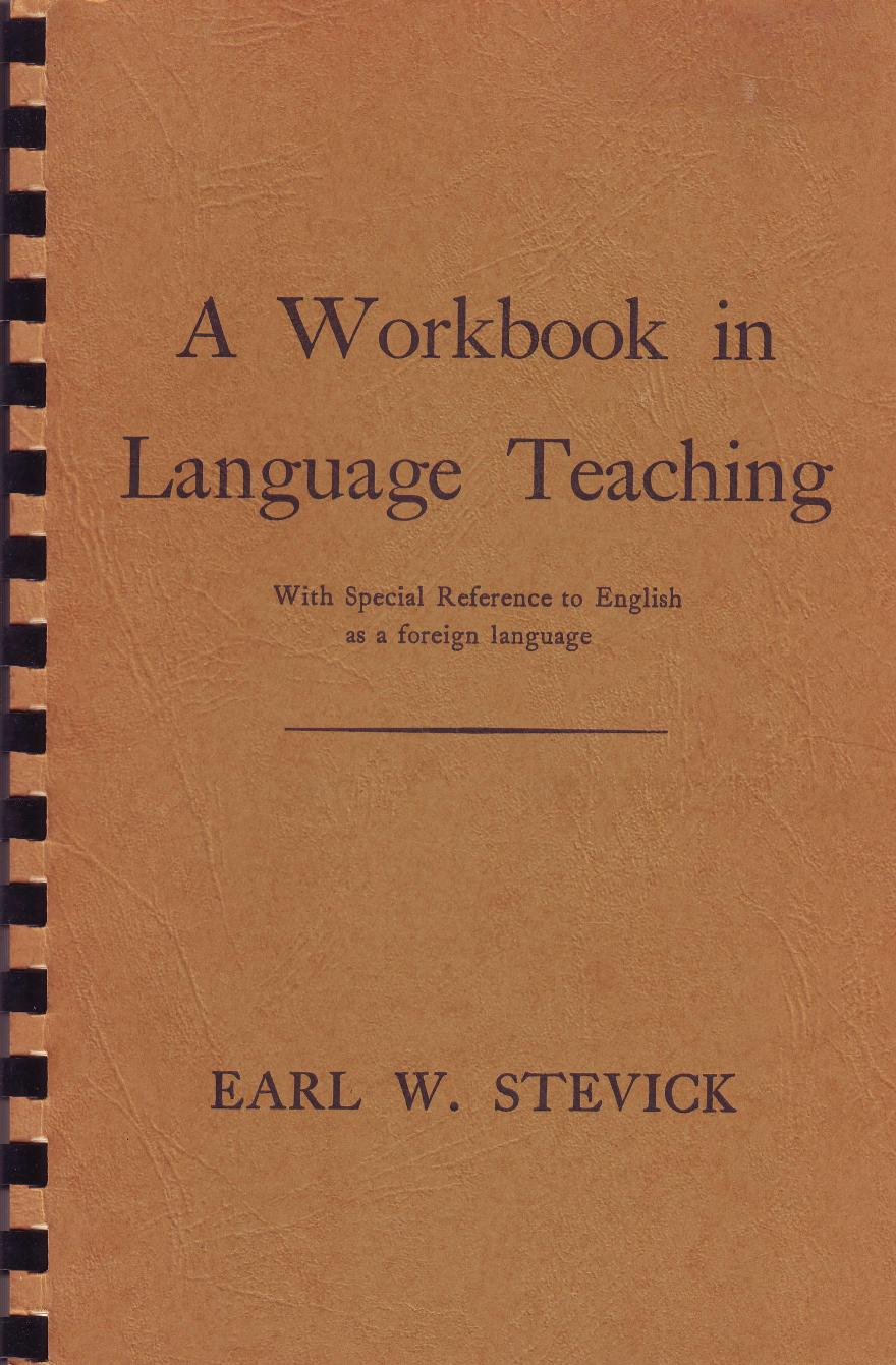 A workbook in language teaching with special reference to English as a foreign language
