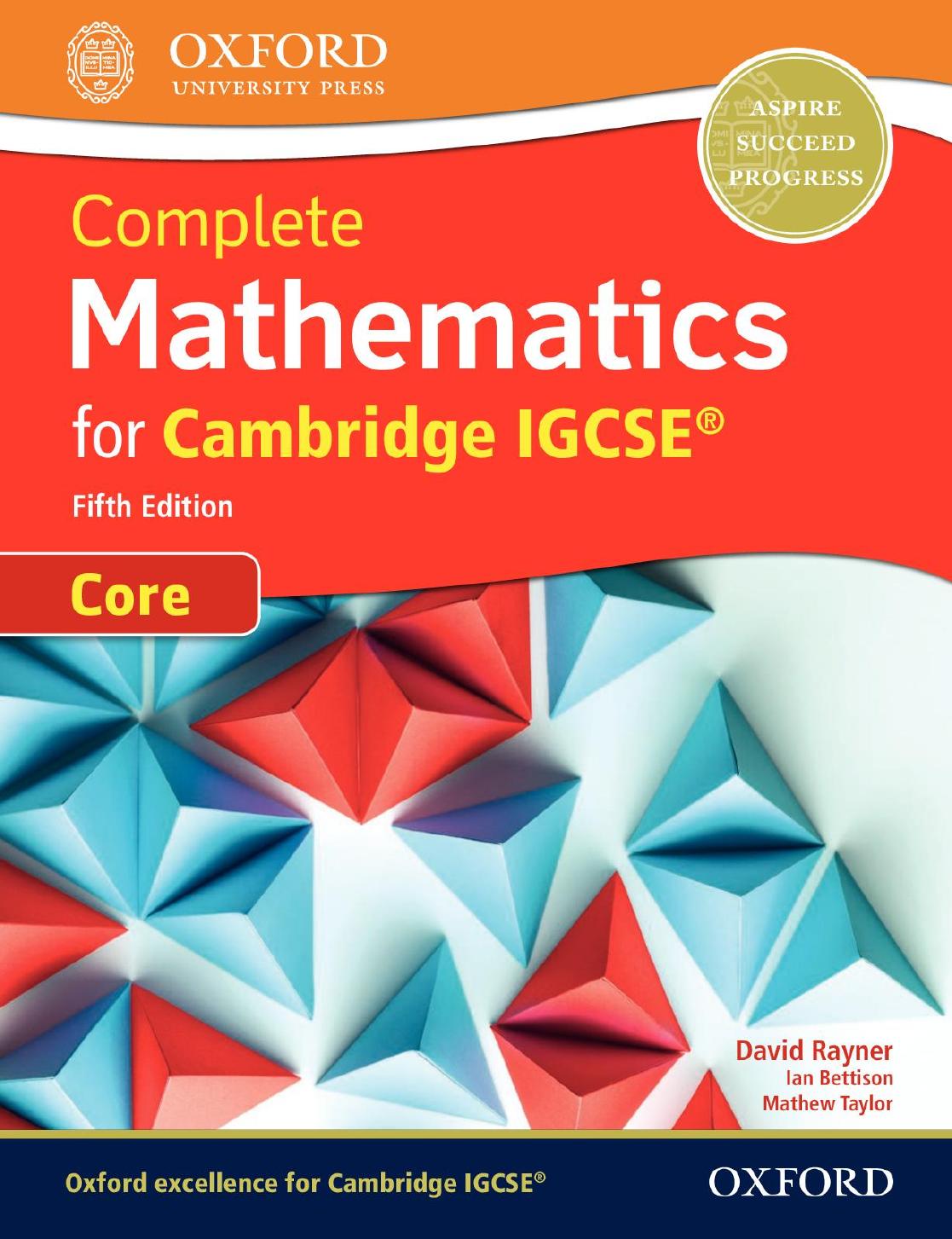 Complete Mathematics for Cambridge IGCSE: Core
