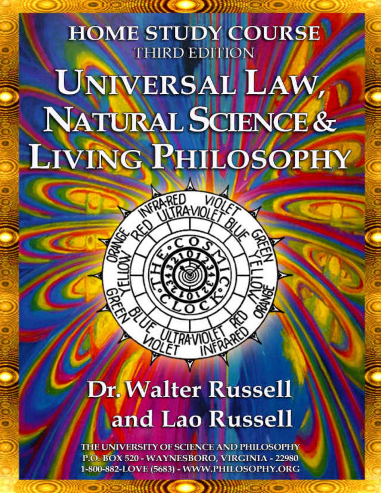 Home Study E-Course - Third Edition: On Universal Law, Natural Science and Living Philosophy