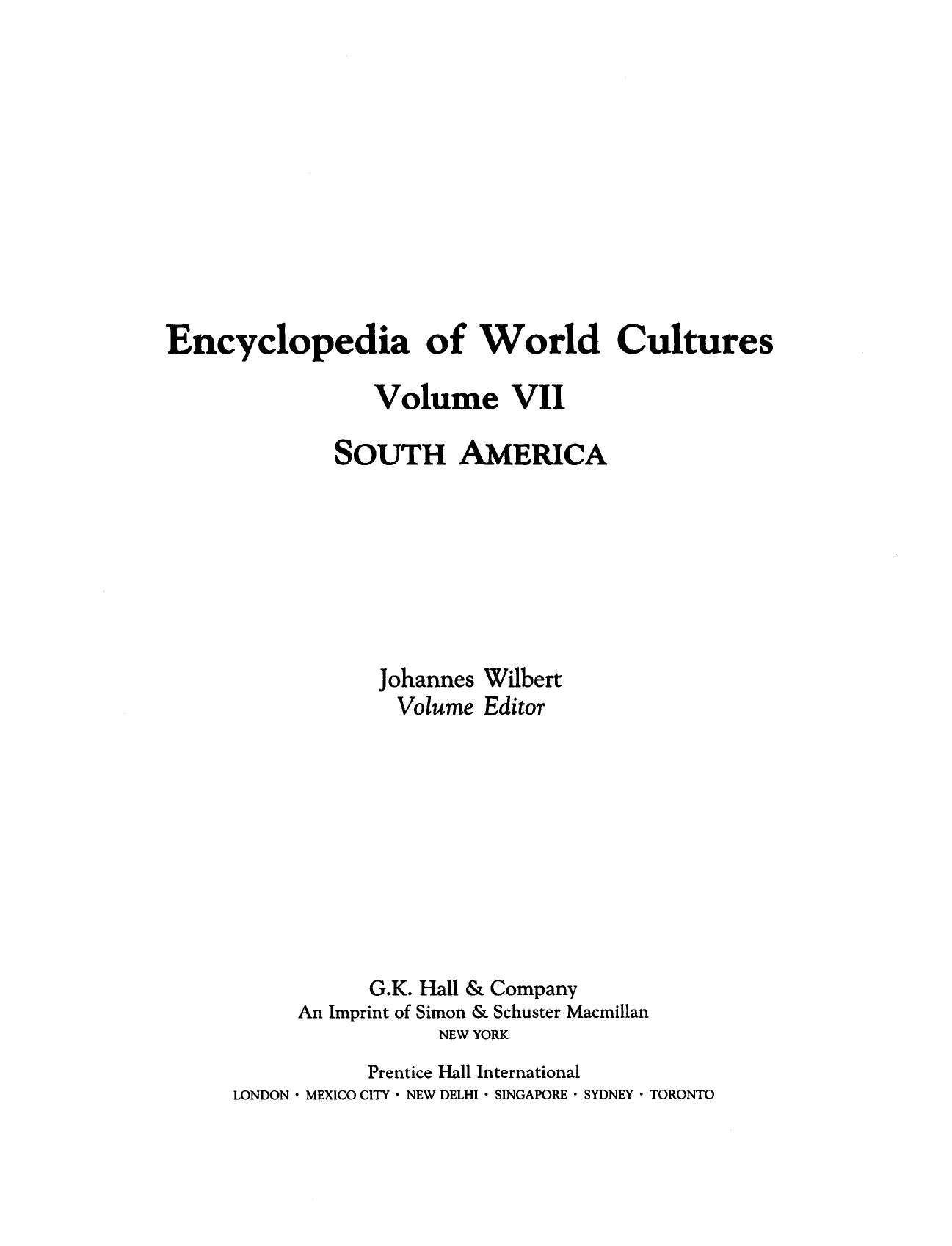 Encyclopedia of World Cultures