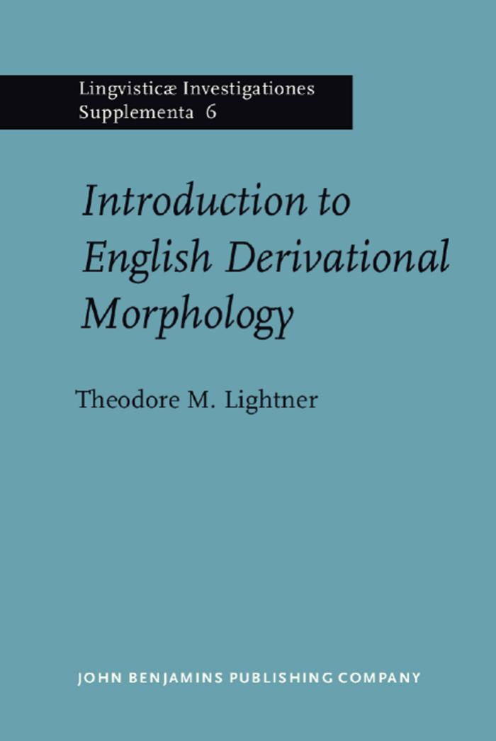 Introduction to English Derivational Morphology