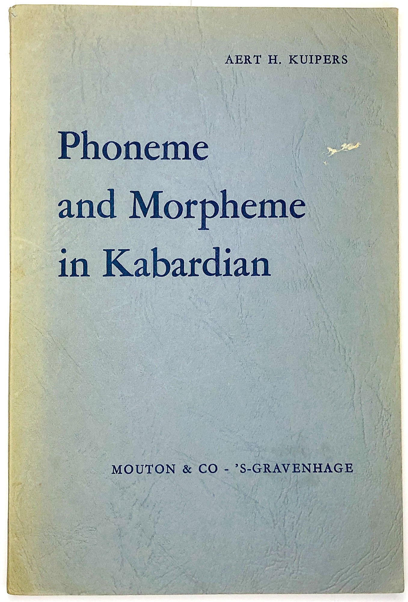 Phoneme and Morpheme in Kabardian (Eastern Adyghe)
