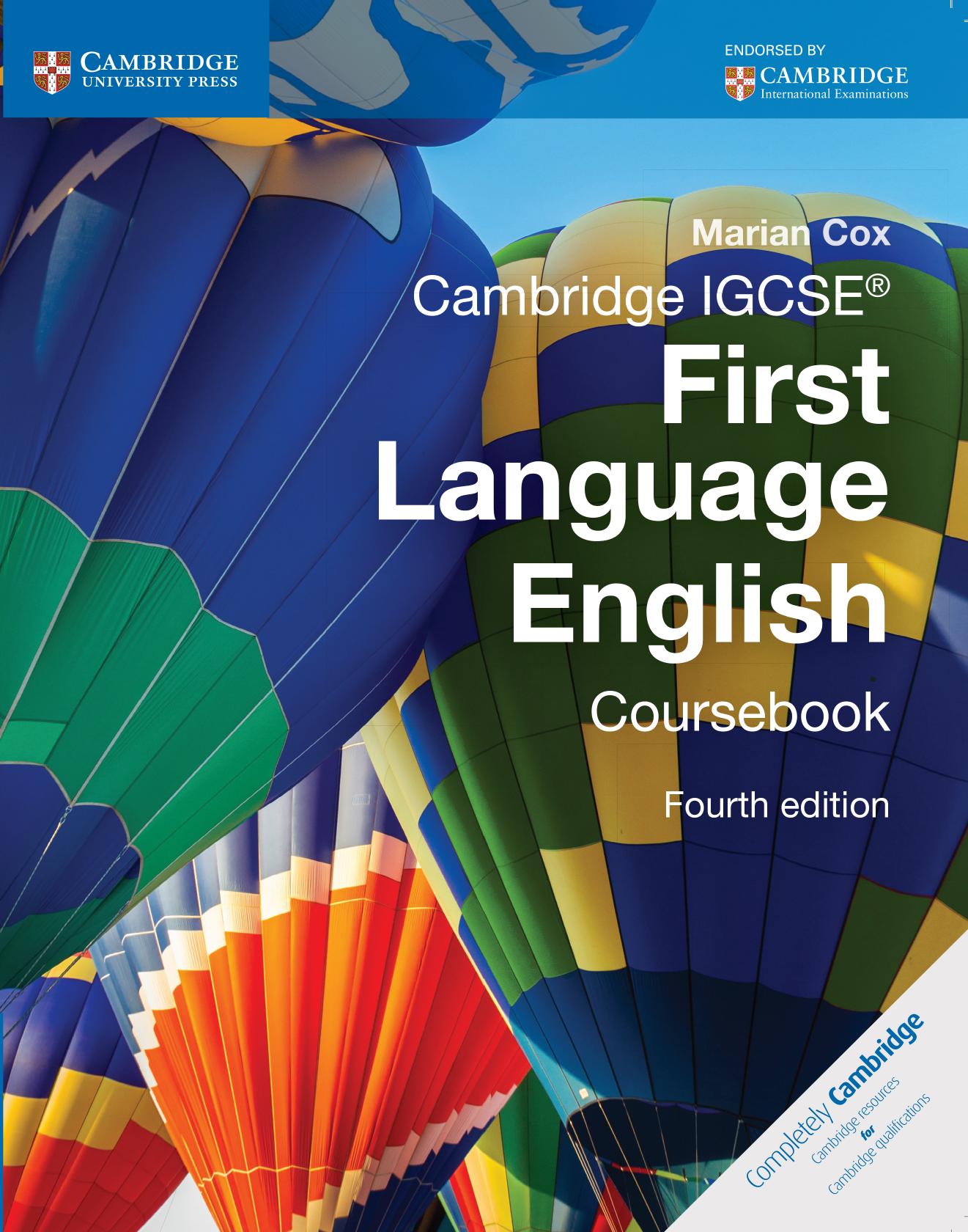 Cambridge IGCSE First Language English Coursebook with Free Digital Content