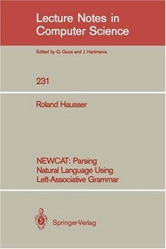 NEWCAT: Parsing Natural Language using Left-Associative Grammar