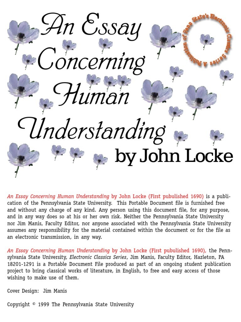 An Essay on Human Understanding