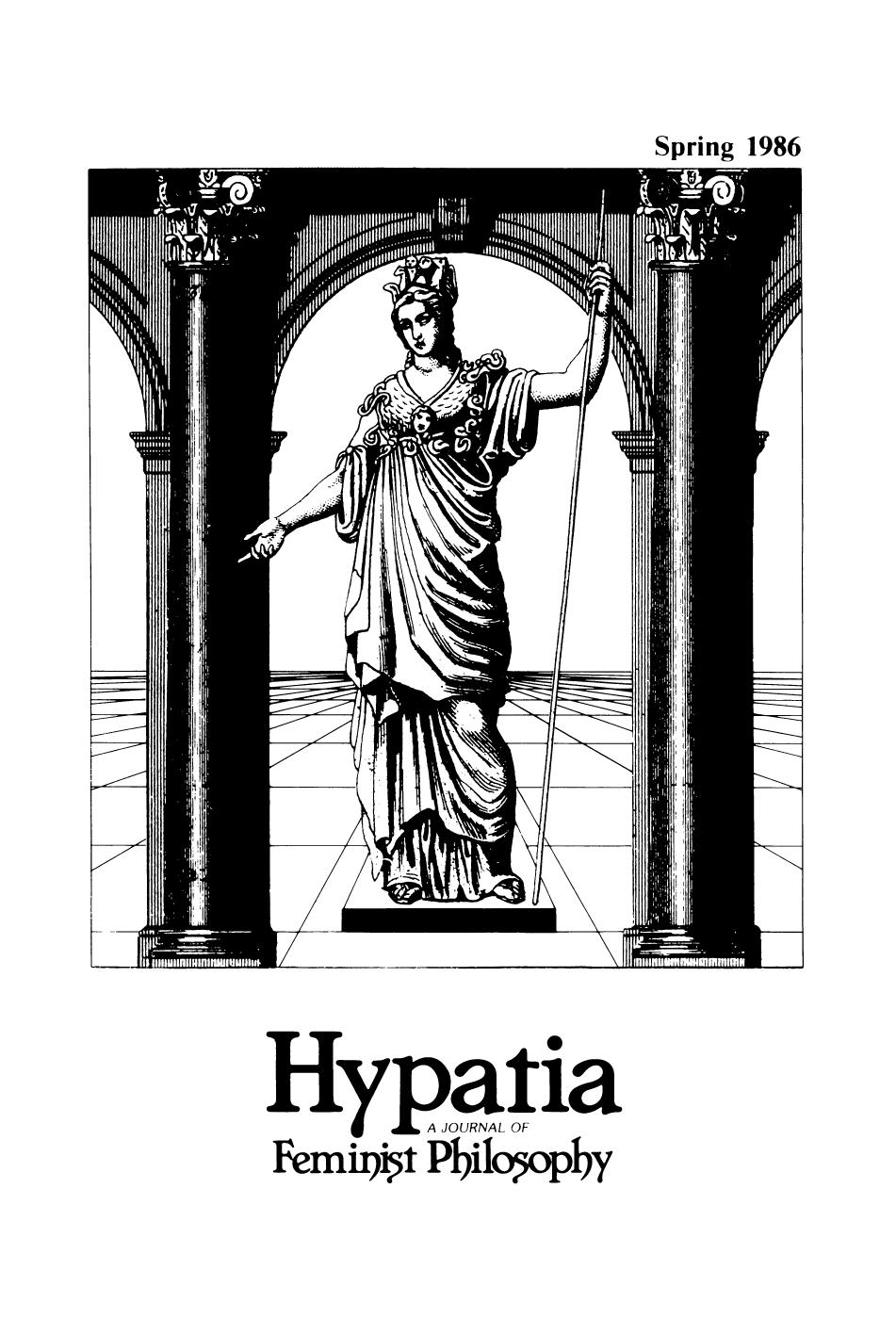 Hypatia A Journal of Feminist Philosophy, Vol. 1, No. 1Claudia Card, Laura M. Purdy, Nancy