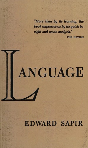 Language by Edward Sapir