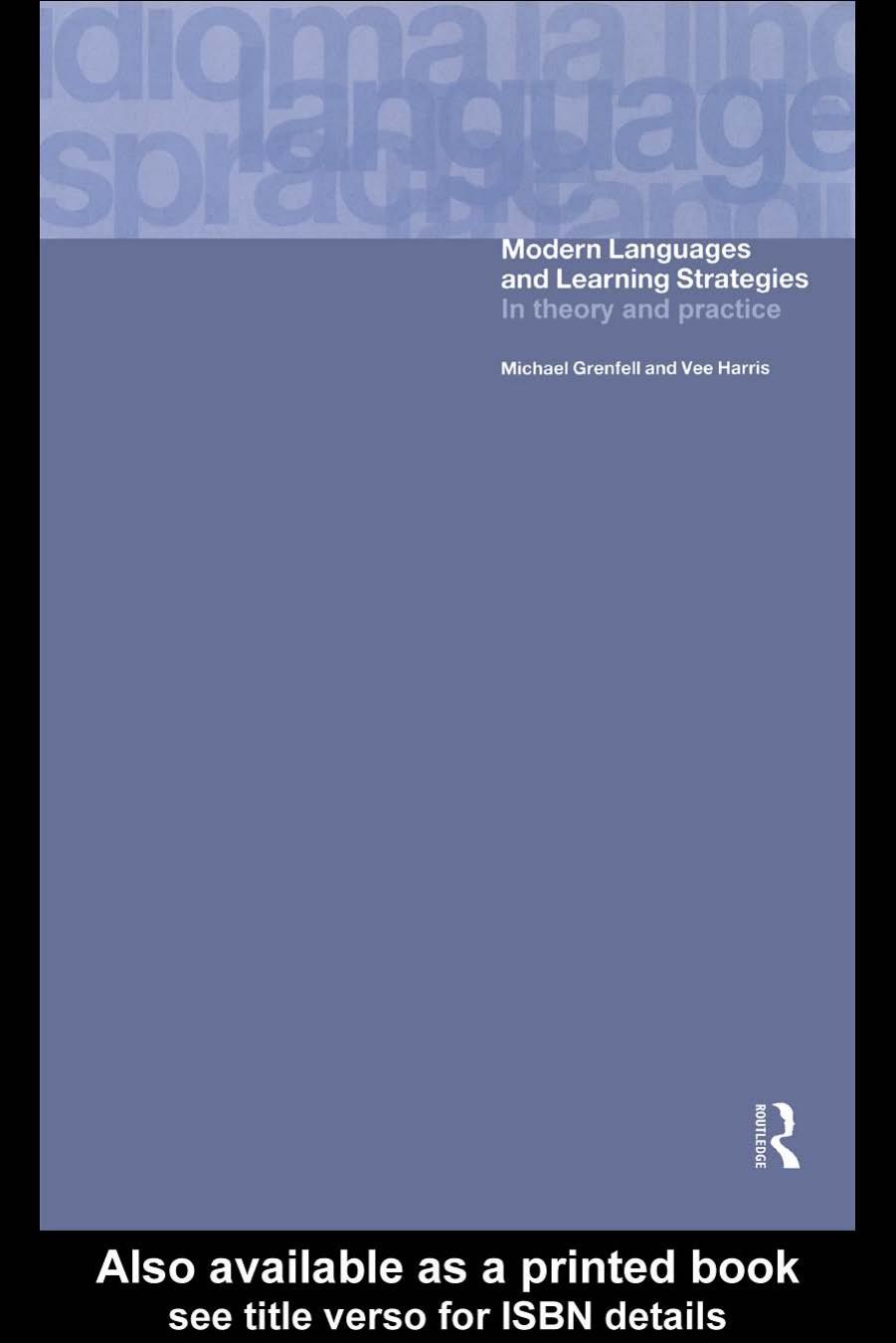 Modern Languages and Learning Strategies: In theory and practice