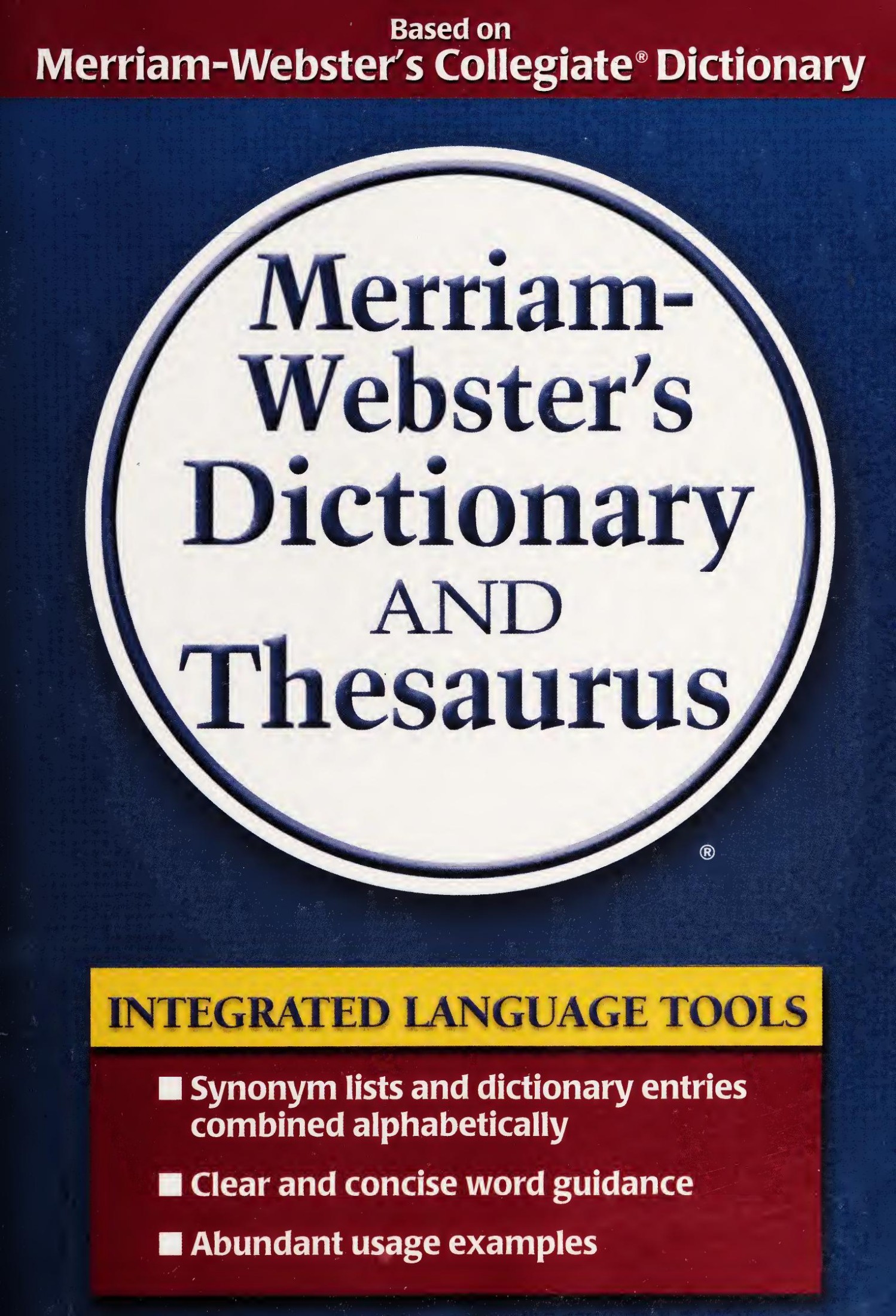 Merriam-Webster's Dictionary and Thesaurus