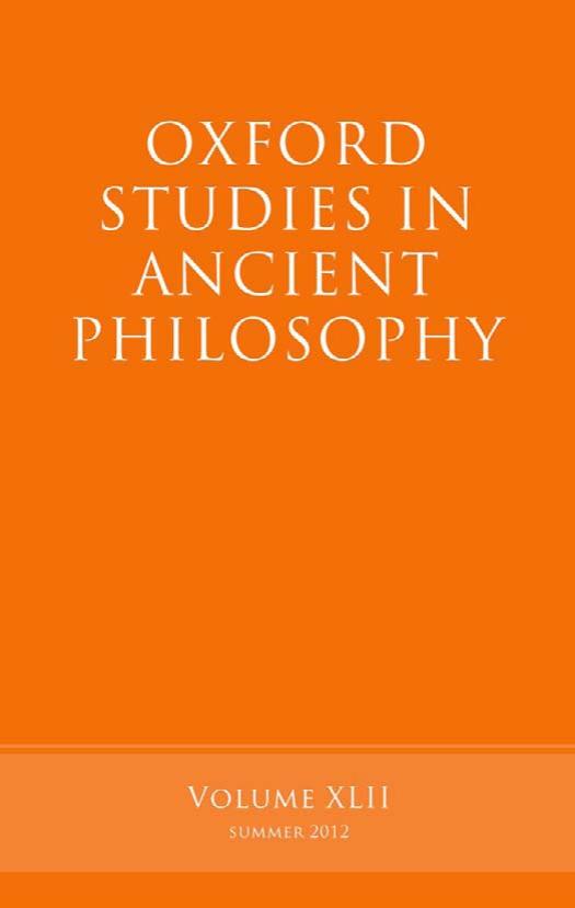 Oxford Studies in Ancient Philosophy - Volume 42