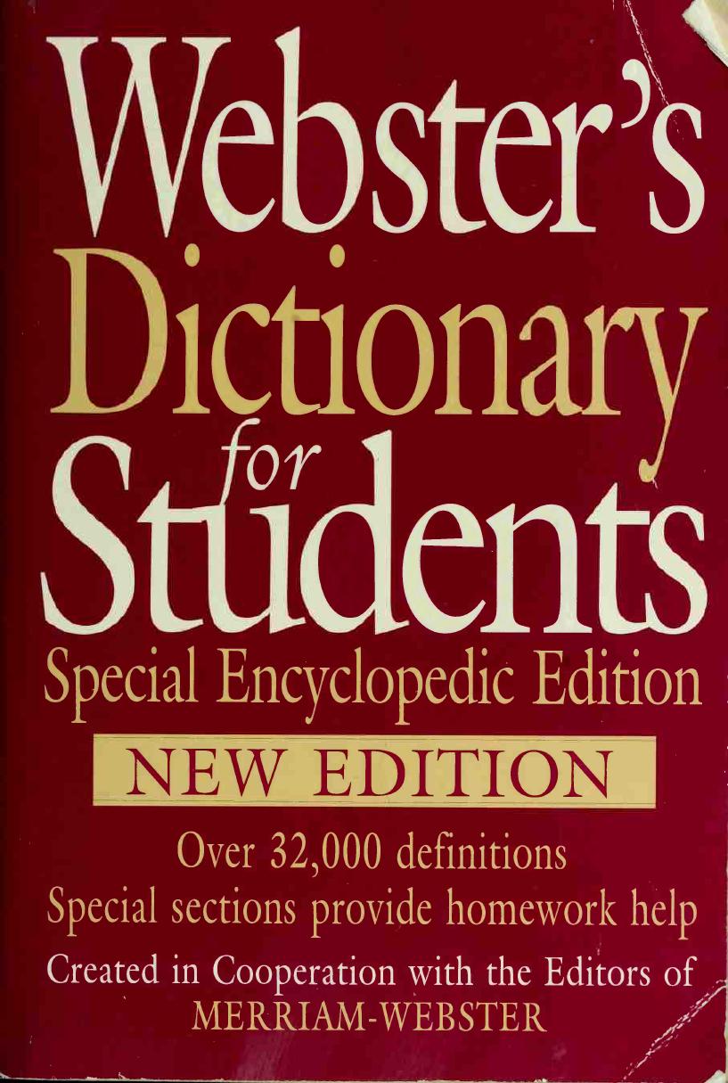 Webster's Dictionary for Students