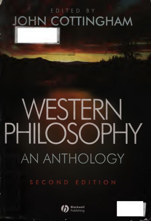 Western Philosophy: An Anthology