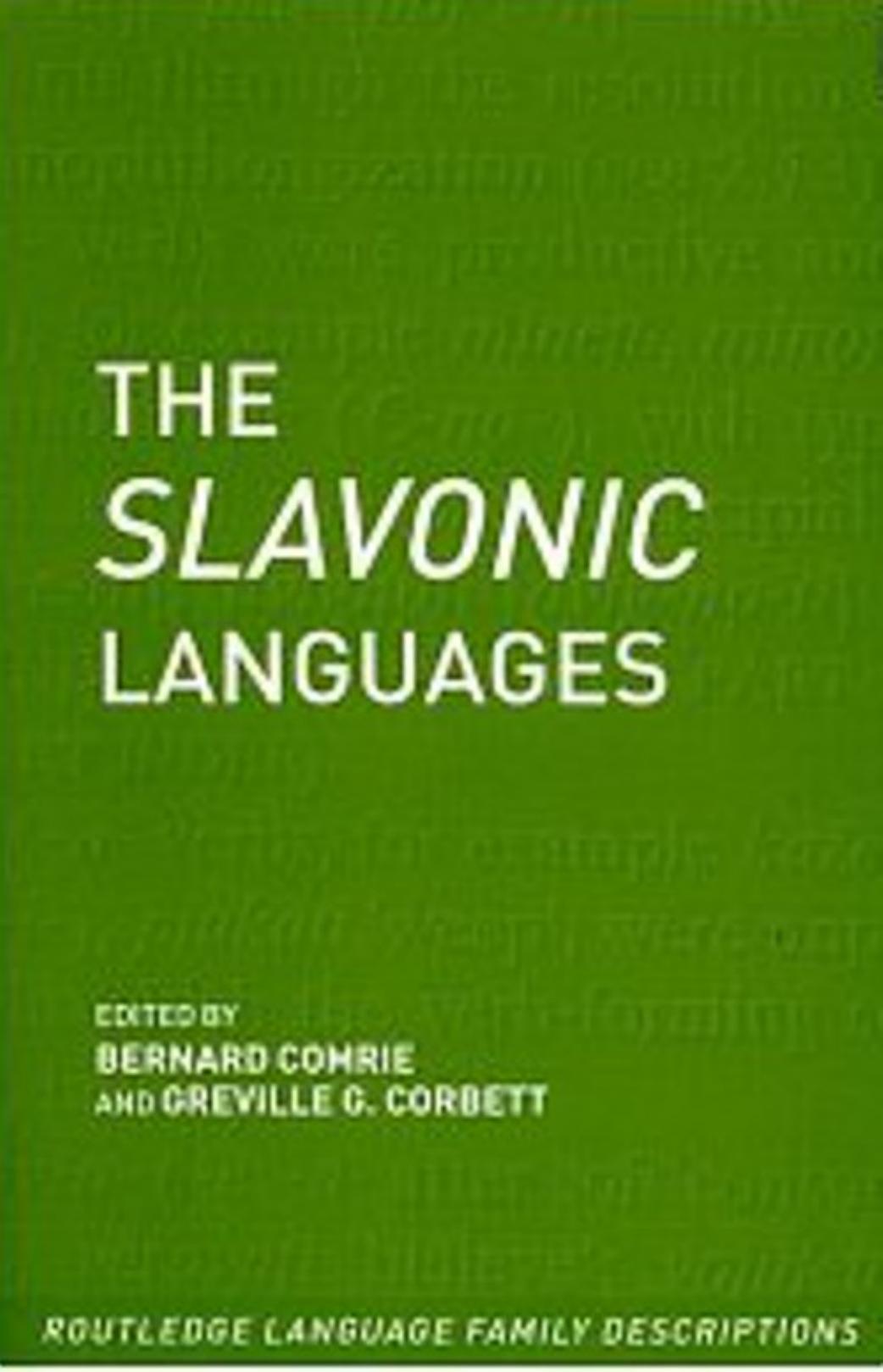 The Slavonic Languages