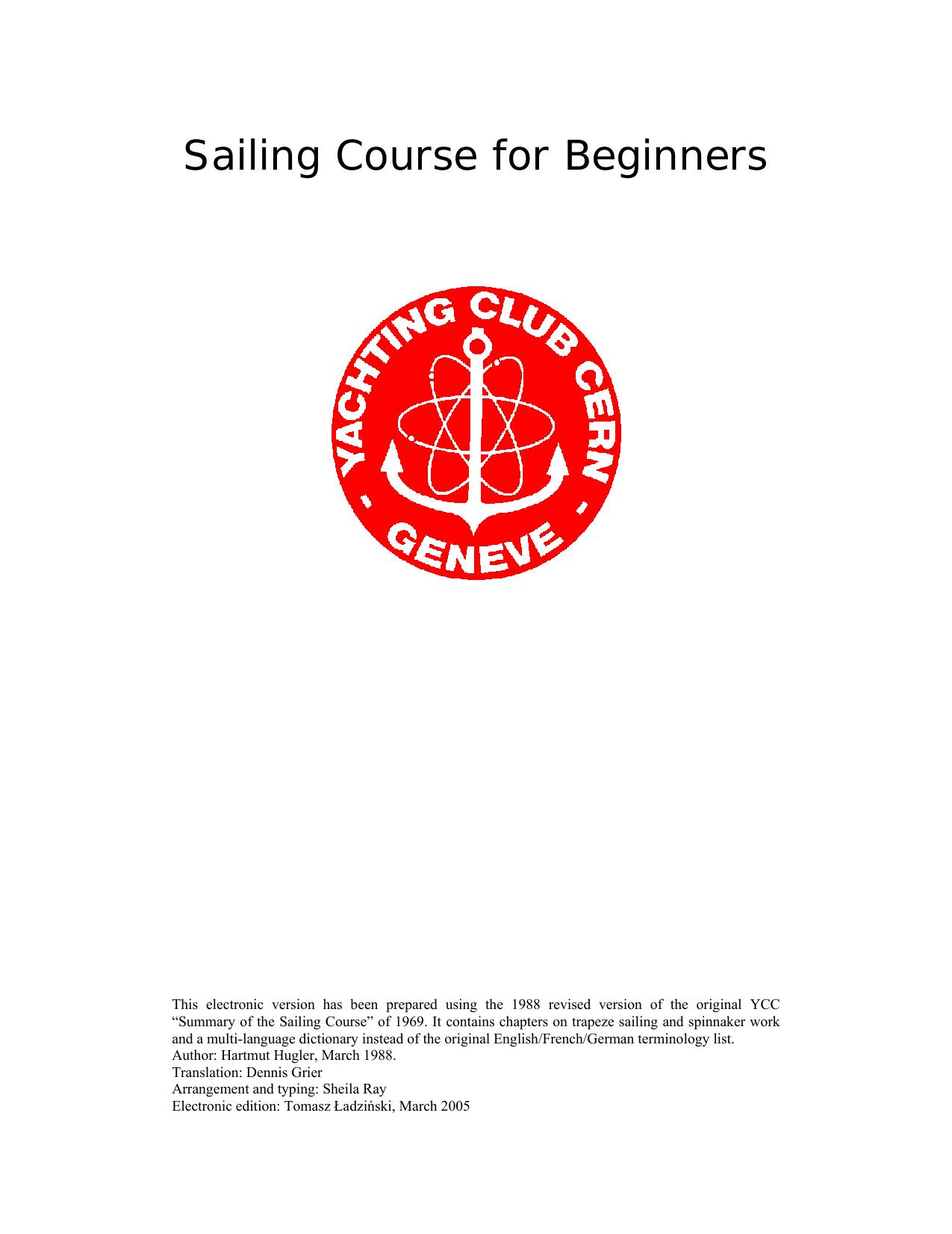 Sailing Course for Beginners