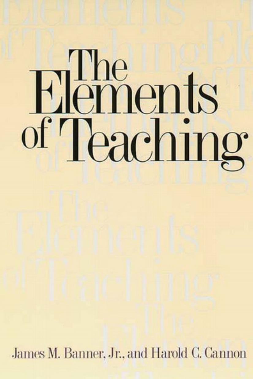 The Elements of Teaching