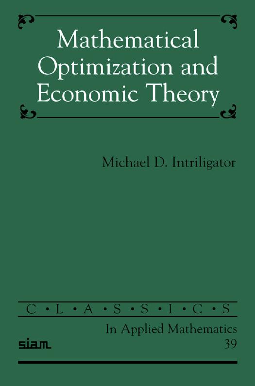 Mathematical Optimization and Economic Theory