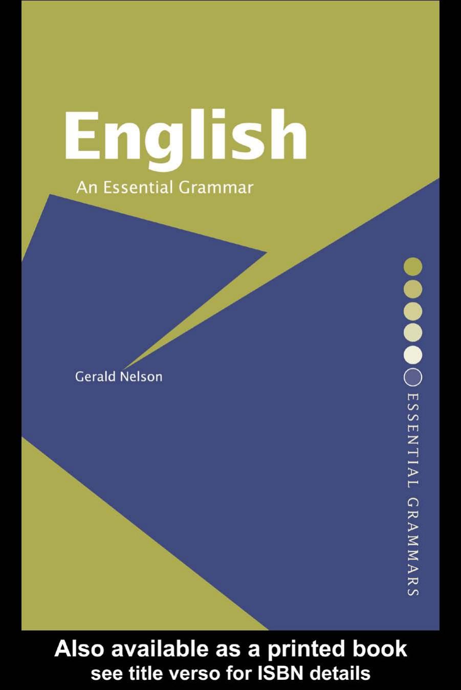 English: An Essential Grammar