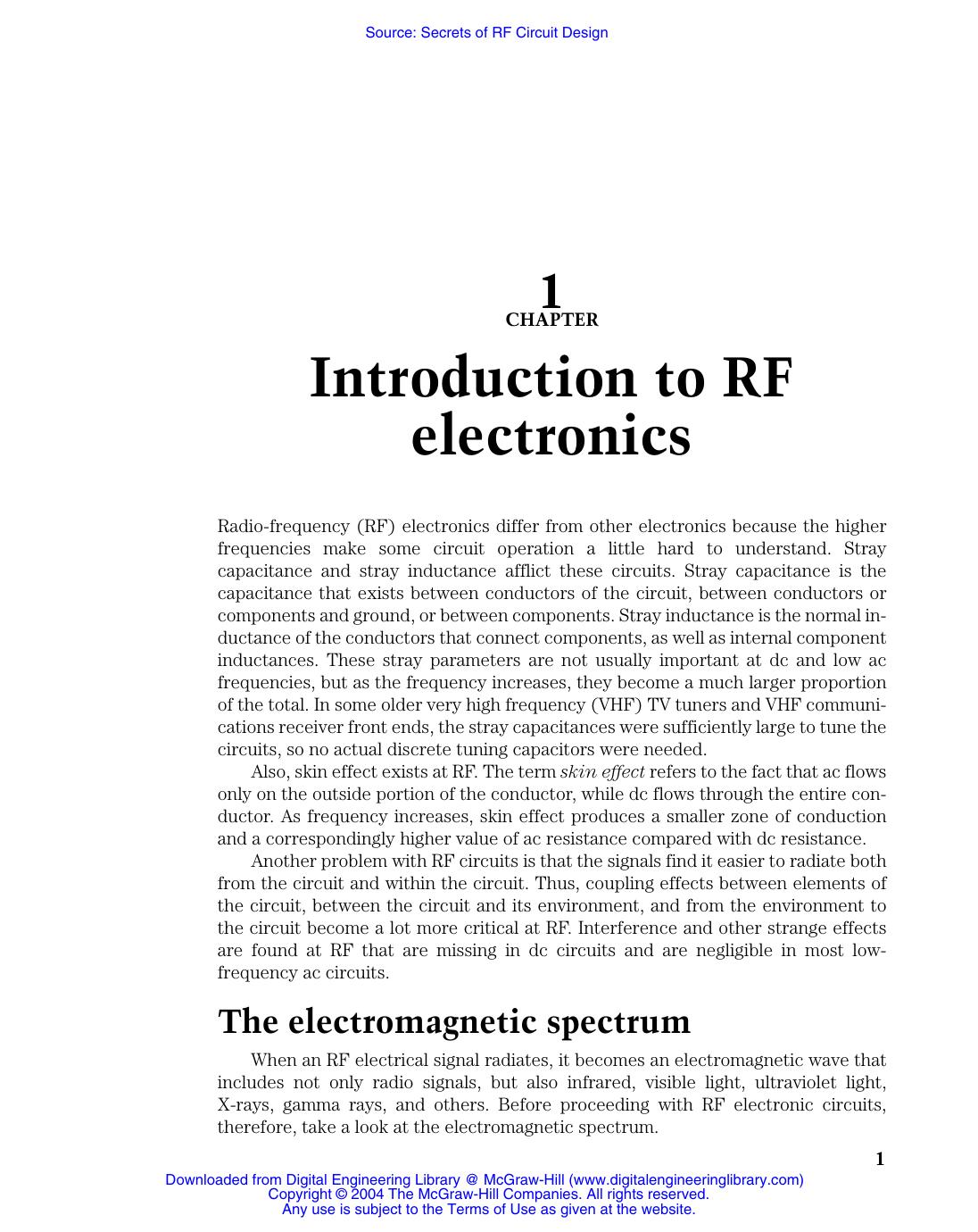 Secrets of RF Circuit Design