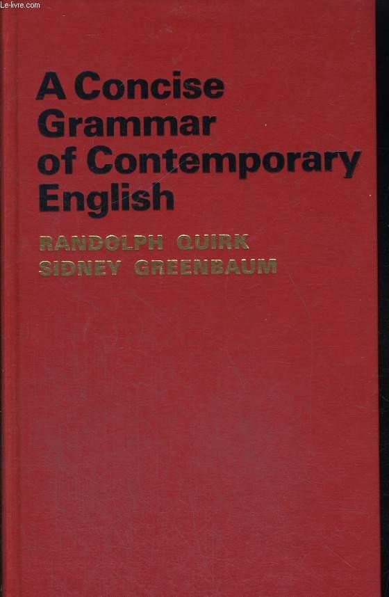 A Grammar of Contemporary English