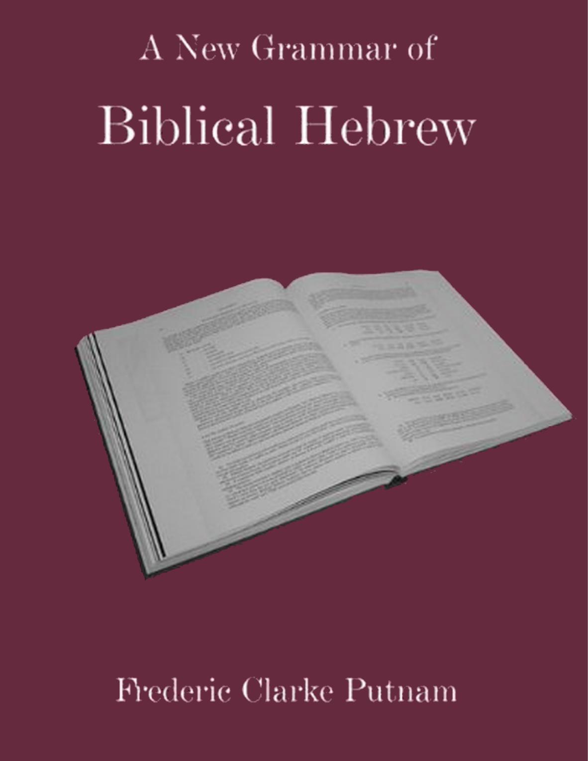 A New Grammar of Biblical Hebrew