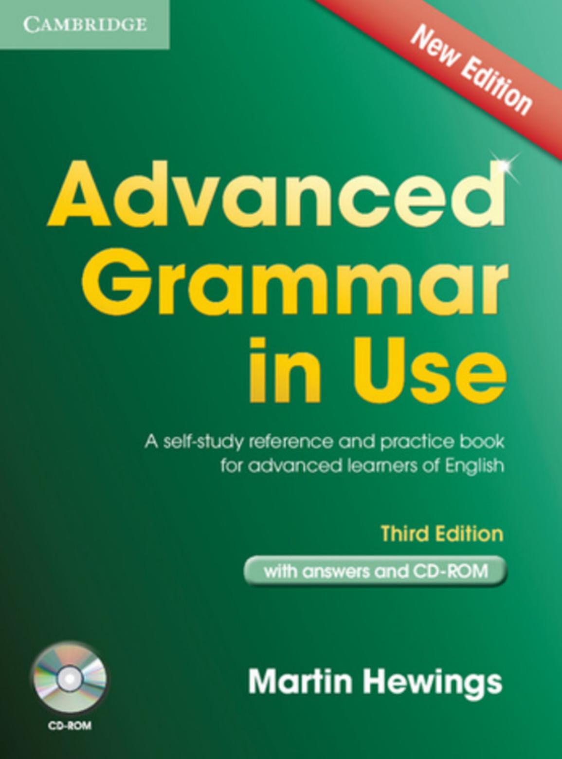 Advanced Grammar in Use Book with Answers and CD-ROM: A Self-Study Reference and Practice Book for Advanced Learners of English