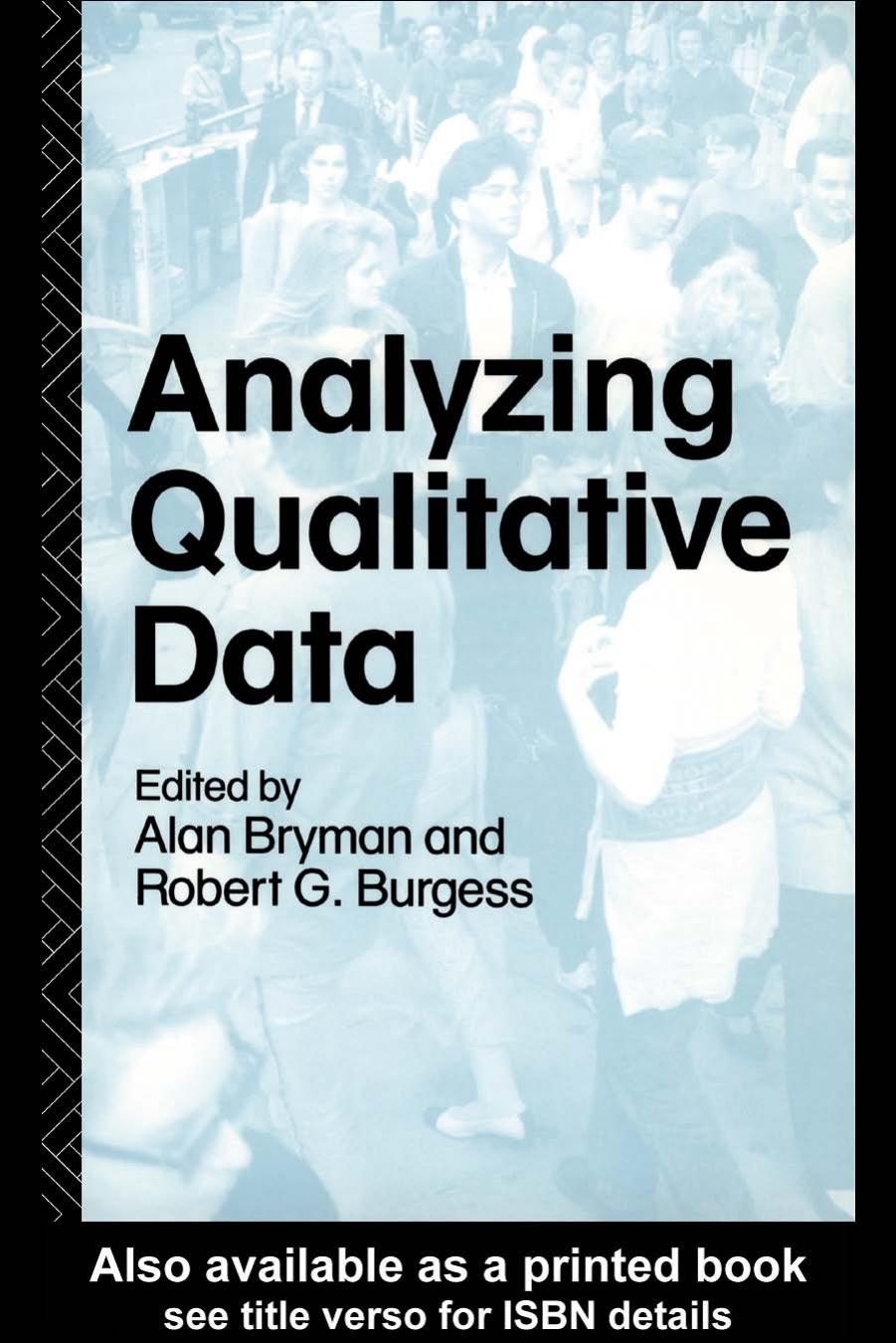 Analyzing Qualitative Data