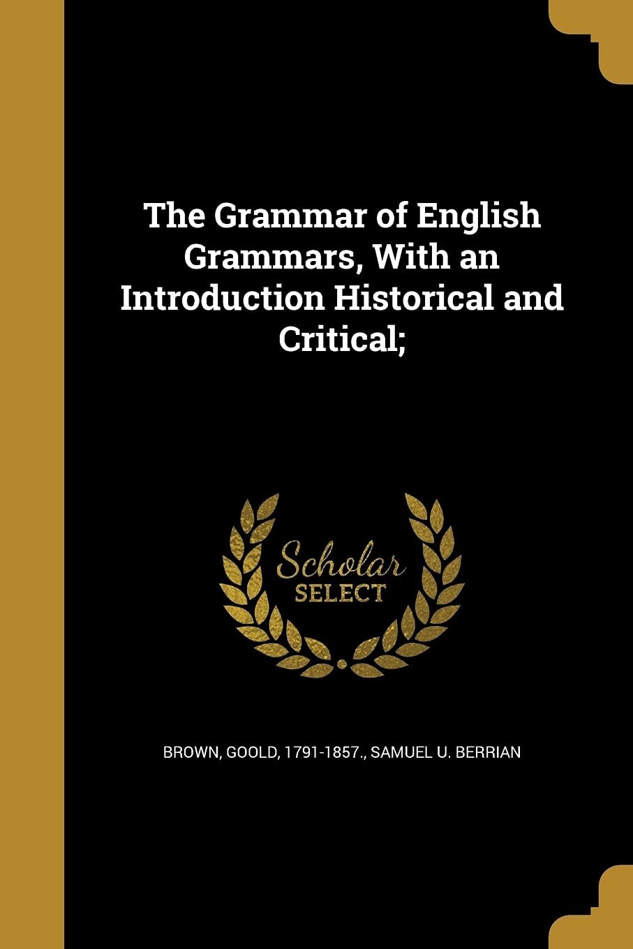 The Grammar of English Grammars