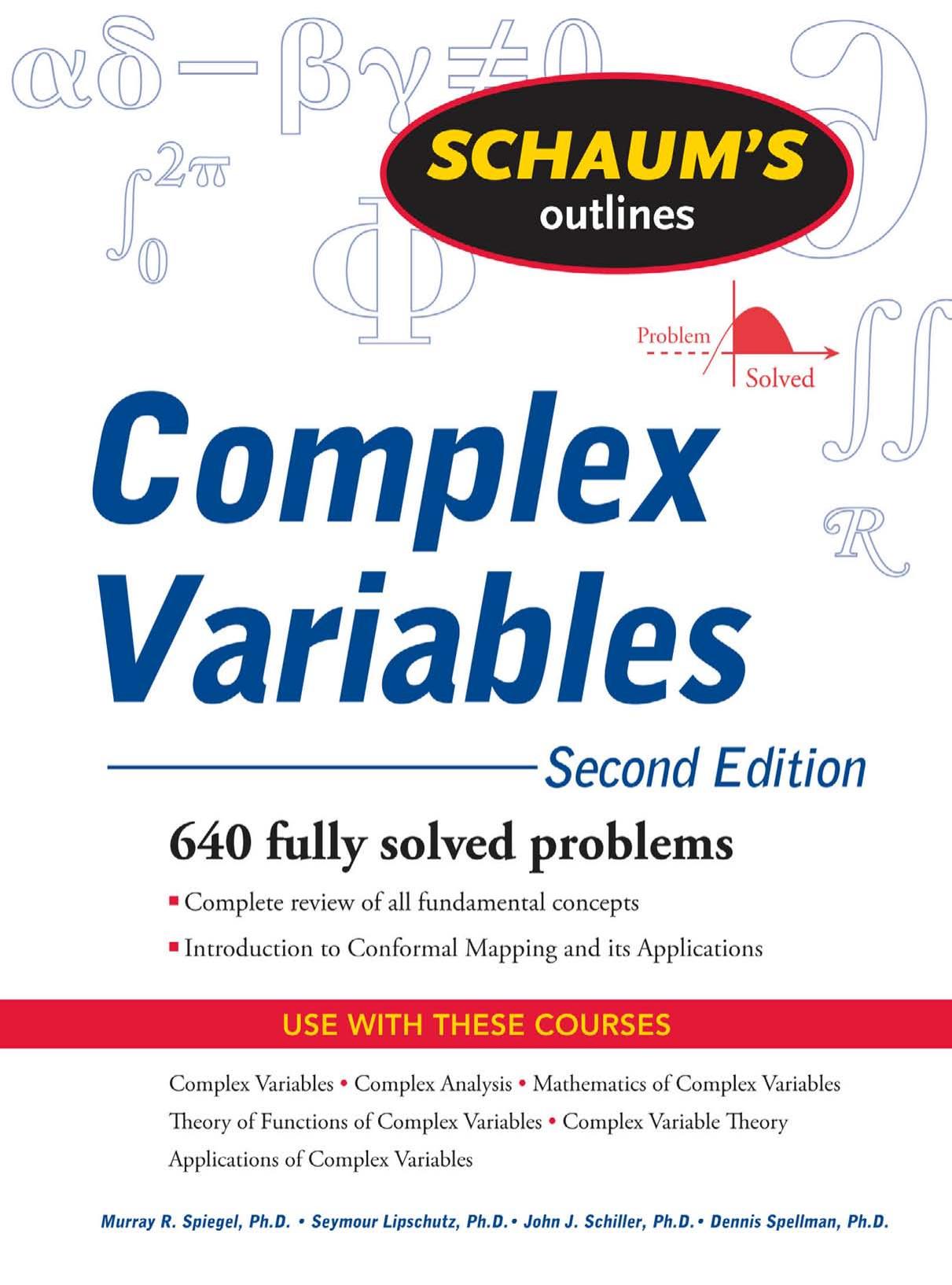 Schaum's Outline of Complex Variables, 2ed