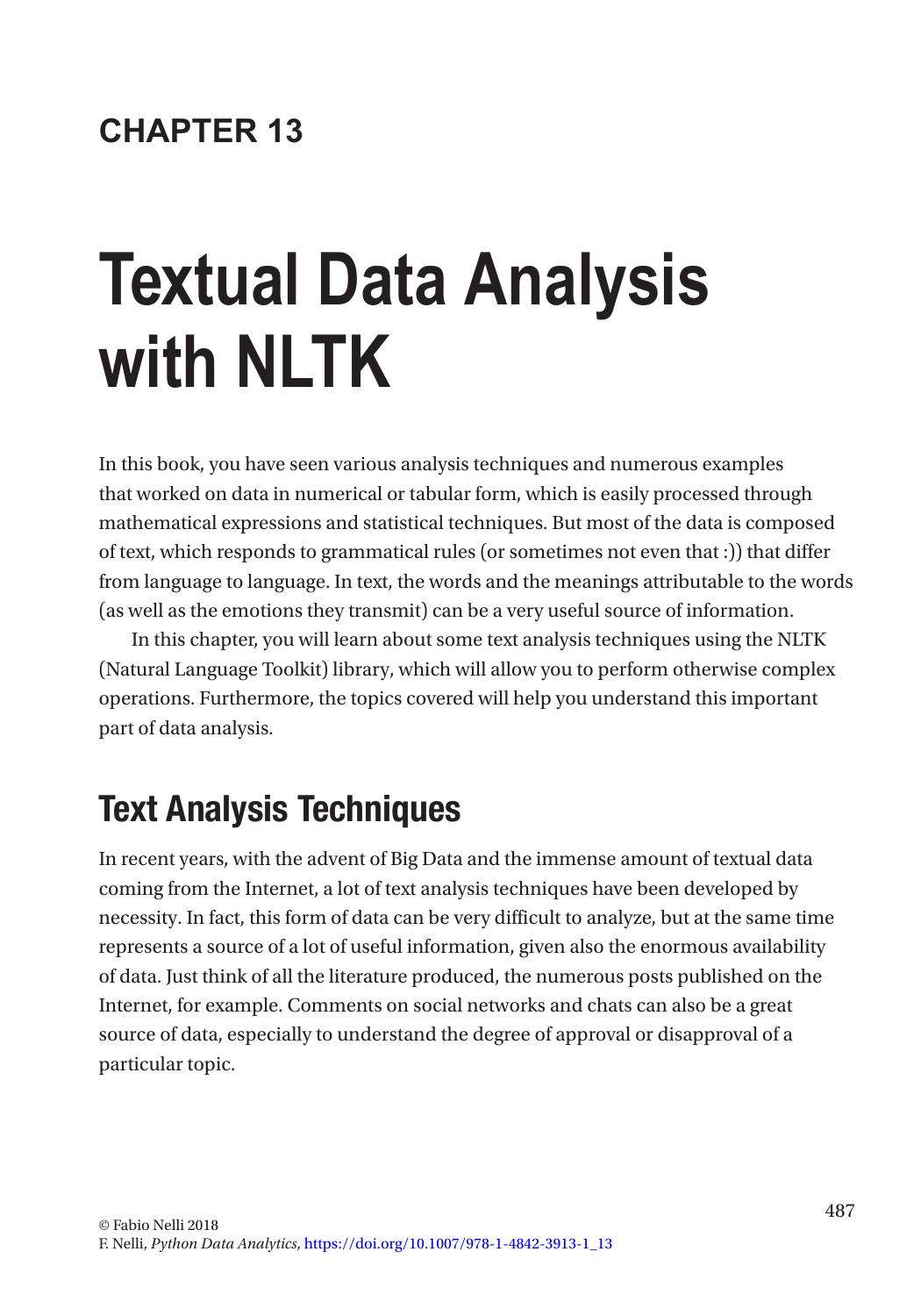 Python Data Analytics - Chapter 13