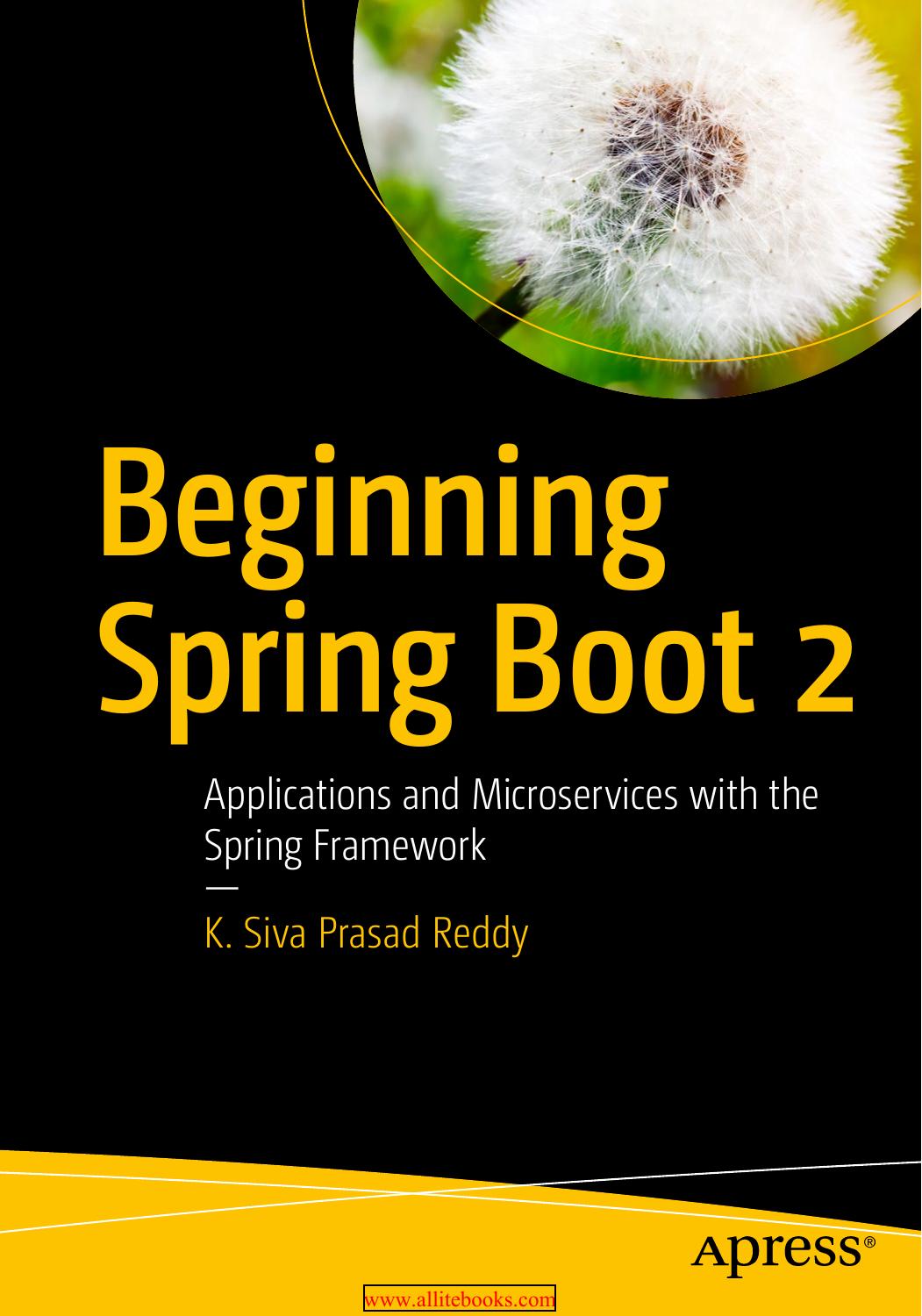 Beginning Spring Boot 2: Applications and Microservices With the Spring Framework