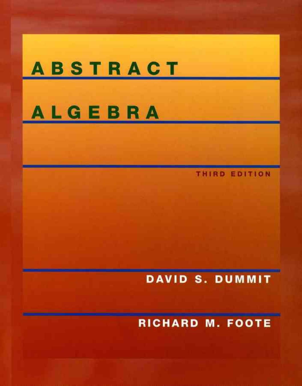 Abstract Algebra