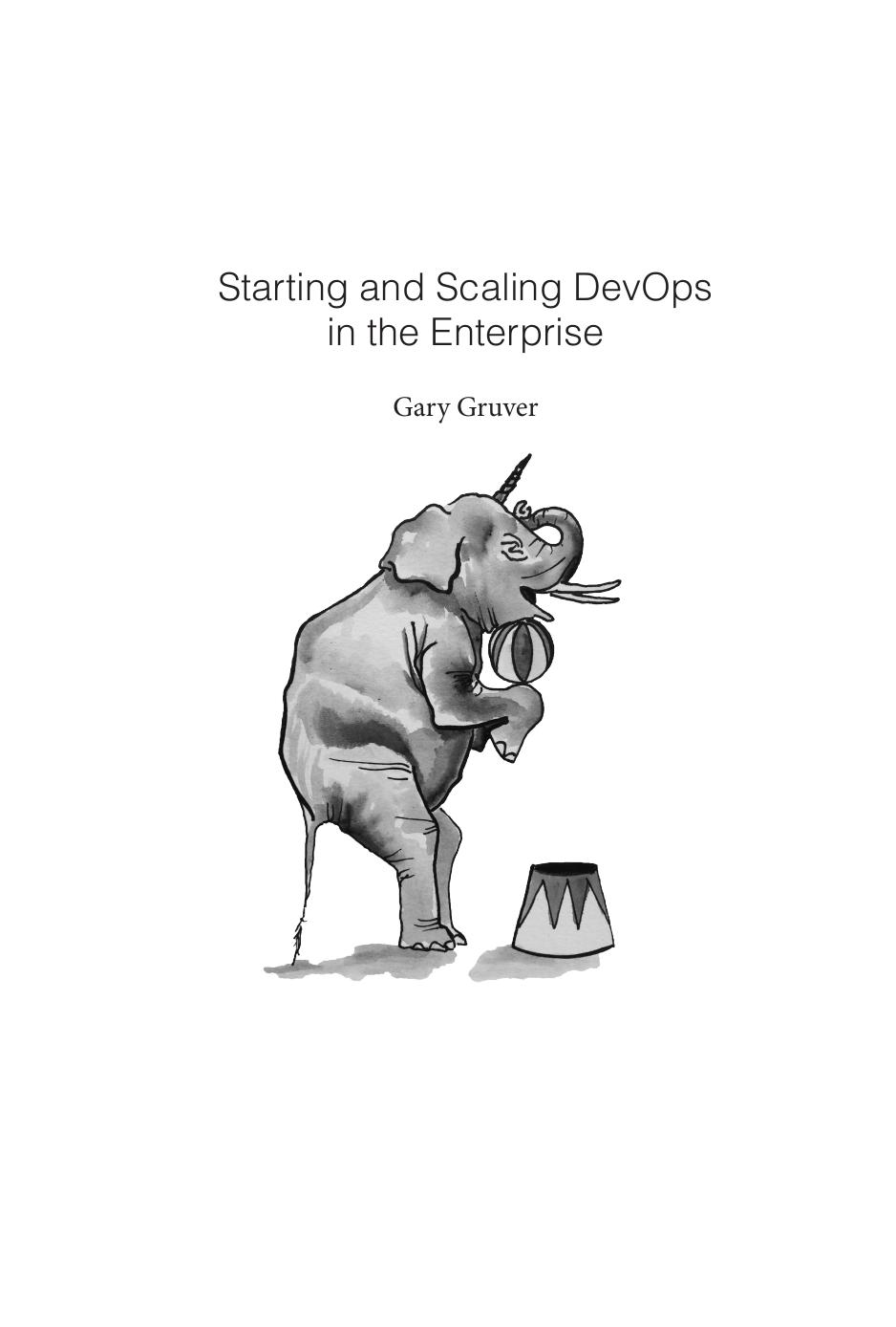 Start and Scaling Devops in the Enterprise