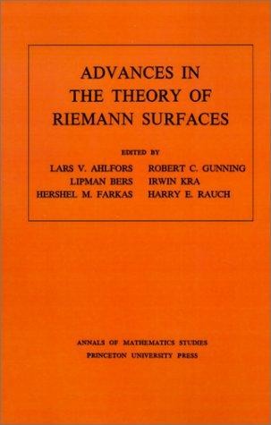Advances in the Theory of Riemann Surfaces: Proceedings of the 1969 Stony Brook Conference