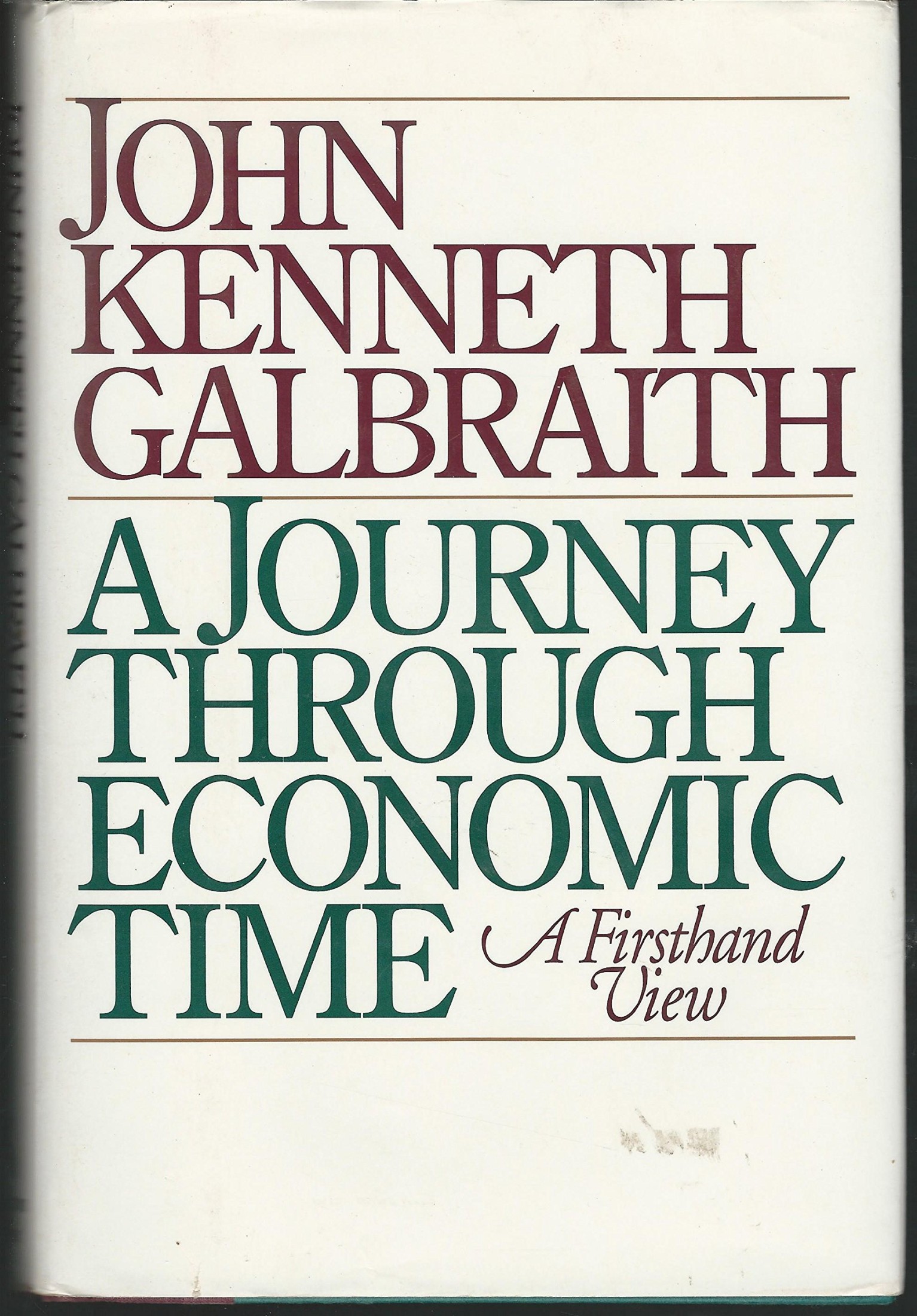 A Journey Through Economic Time: A Firsthand View